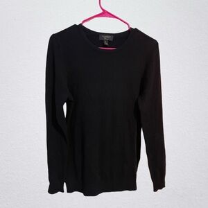 Charter Club Black Crew Neck Sweater